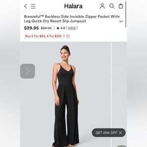 HALARA Black Jumpsuit
